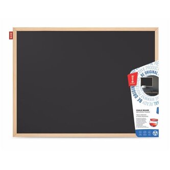 Křídová tabule Memobe, 60x40cm, dřevěný rám, černá