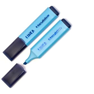 Zvýrazňovač Heykka Linea - modrý, 10 ks