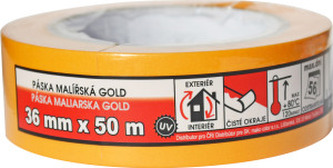 PÁSKA ZAKRÝVACÍ UNI GOLD 50x36mm