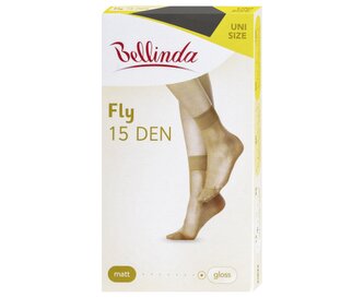 Bellinda punčochové ponožky FLY ANKLE SOCKS 15 DEN, univerzální velikost černé 1 pár