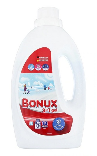 Bonux Washing Gel Polar Ice Fresh 3v1 prací gel, 18 praní 0,9 l