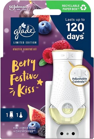 Glade Electric Berry Festive Kiss elektrický osvěžovač vzduchu s náplní 20 ml