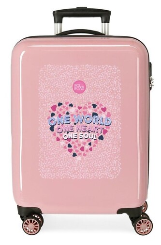 JOUMMABAGS Cestovní kufr ABS Roll Road One World  ABS plast, 55 cm
