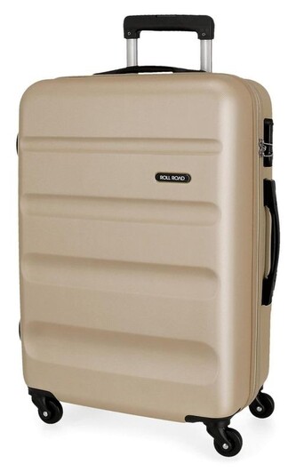 JOUMMABAGS Cestovní kufr ABS Roll Road Flex Champagne  ABS plast, 65 cm