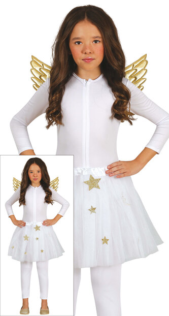 Anděl dětský kostým - set tutu sukně a křídla