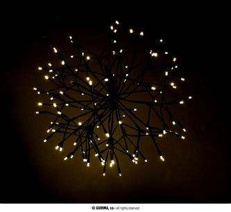 Svítící koule k zavěšení, teplá bílá