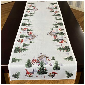 Vánoční ubrus - běhoun na stůl CHRISTMAS LANTERNS 40x140 cm Mybesthome