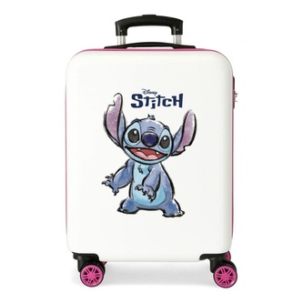 JOUMMABAGS Cestovní kufr ABS Lilo and Stitch Blanco  ABS plast, 55 cm