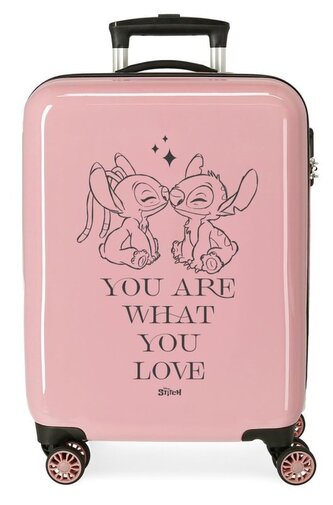 JOUMMABAGS Cestovní kufr ABS Lilo and Stitch You Love  ABS plast, 55 cm