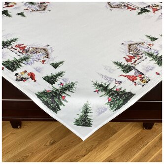 Vánoční ubrus na stůl CHRISTMAS LANTERNS 85x85 cm Mybesthome