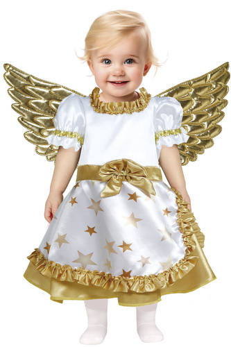 Zlatý andílek kostým pro nejmenší 12-18 měsíců