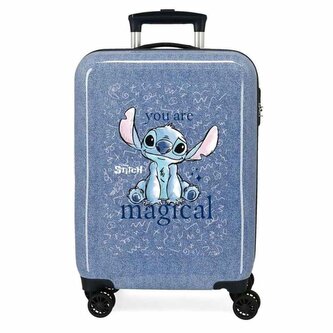 JOUMMABAGS Cestovní kufr ABS Lilo and Stitch You are magical  ABS plast, 55 cm