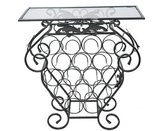 Dekorativní stojan na 16 lahví Garth černý