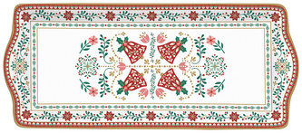 Porcelánový servírovací talíř Christmas Folk