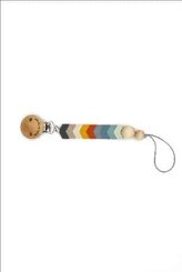 SILIKÓNOVÝ KLIP NA CUMLÍK THE COTTON CLOUD CHEVRON MULTICOLOR