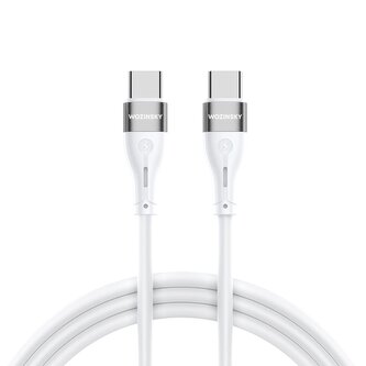 Kabel Wozinsky WSTCC1 USB-C / USB-C PD 65W 1 m - biały