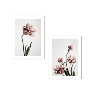 Sada obrazů KVĚTINY 30 x 40 cm 2 kusy