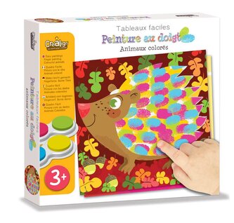 Malování prstovými barvami Zvířátka 3+
