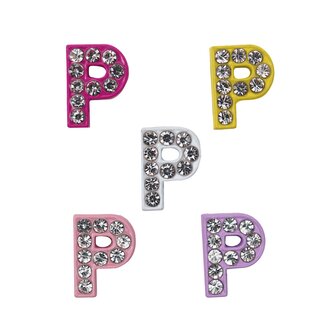 Písmeno P Prívesok na náramok 10 ks