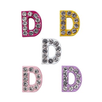 Písmeno D Prívesok na náramok 10 ks