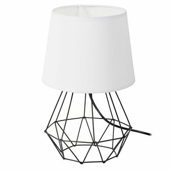 Stolní lampa DIAMENT 2v1- černá/bílá
