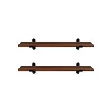 Sada polic Murali 2 ks 60x20 cm hnědá