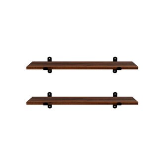 Sada polic Murali 2 ks 60x20 cm hnědá