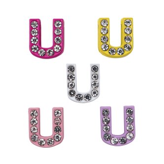 Písmeno U Prívesok na náramok 10 ks