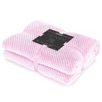Deka z mikrovlákna DecoKing Toby růžová, velikost 220x240