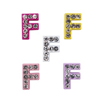 Písmeno F Prívesok na náramok 5 ks