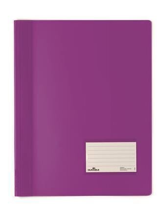 Desky s rychlovazačem "DURALUX", transparentní fialová, extra pevný, A4, DURABLE 268012