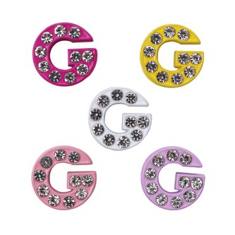 Písmeno G Prívesok na náramok 5 ks