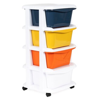 Dětský regál na kolečkách Rest 74 cm barevný