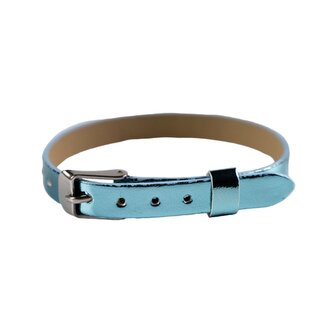 Modrý náramok na prívesky METALIC