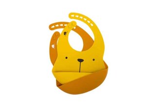 SILIKÓNOVÉ PODBRADNÍKY 2 KS  MEDVEĎ LILI CINNAMON/ MUSTARD