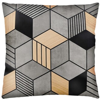 Povlak na polštář BLEND 3D22 45x45 cm šedý