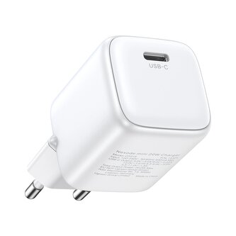 Ładowarka Ugreen Nexode mini CD318 15324 sieciowa GaN 20W USB-C  PD 3.0 / QC 4.0 - biała