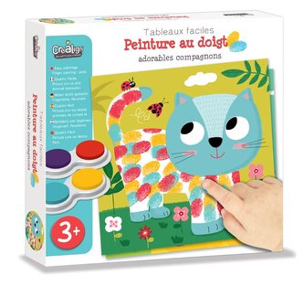 Malování prstovými barvami Domácí zvířátka 3+