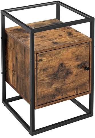 Noční stolek VASAGLE Glatal hnědý