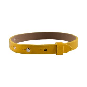 Žltý náramok na prívesky bez spony