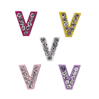 Písmeno V Prívesok na náramok 10 ks