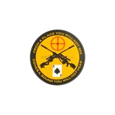 Gumová nášivka Jackets to Go Sniper - žlutá