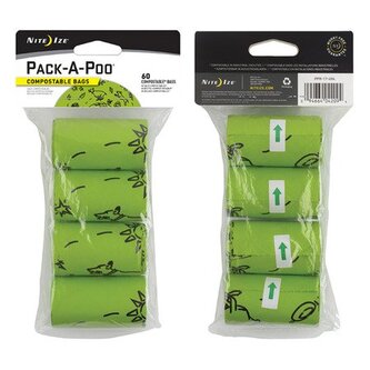 Biologicky odbouratelné náhradní sáčky Nite Ize Pack-A-Poo  - 4 ks