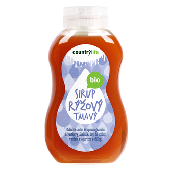 Sirup rýžový tmavý 250 ml/345 g BIO   COUNTRY LIFE