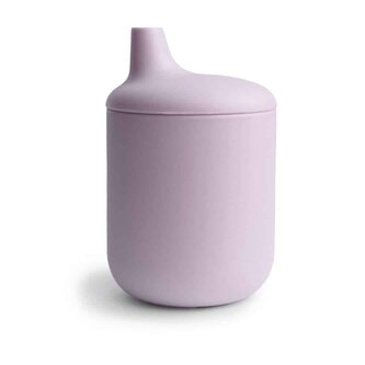 SILIKÓNOVÝ POHÁRIK S NÁUSTKOM MUSHIE - SOFT LILAC