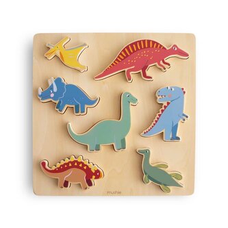 DREVENÉ PUZZLE MUSHIE - DINOSAUR