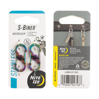 Nite Ize S-Biner Microlock oboustranná nerezová karabina Spectrum