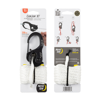 Upínací hliníková karabina Nite Ize CamJam XT Aluminium Cord Tightener