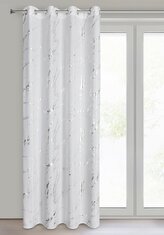 Dekorační závěs s kroužky LEJDY bílá/stříbrná 140x250 cm (cena za 1 kus) MyBestHome