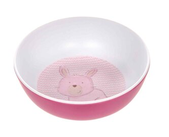 Melamin růžová miska zajíc (13cm)  sikigid